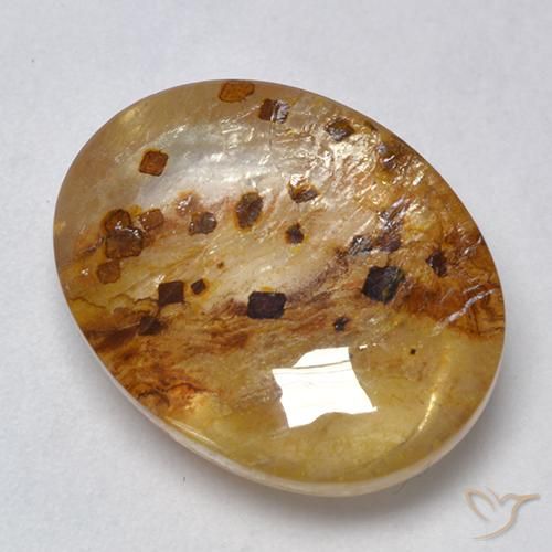 12.19ct 天然 マルチカラー 白鉄鉱のクォーツ, 楕円形, 透明, Photo A