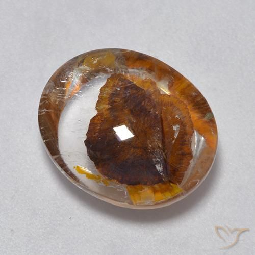 7.05ct 天然 マルチカラー 白鉄鉱のクォーツ, 楕円形, 透明
