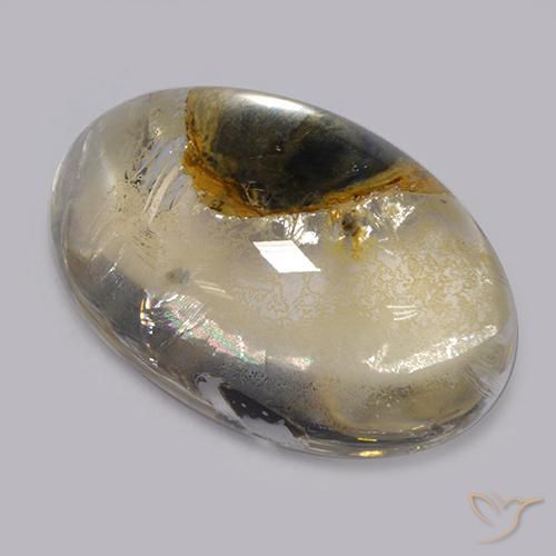13.90ct 天然 マルチカラー 白鉄鉱のクォーツ, 楕円形, 透明