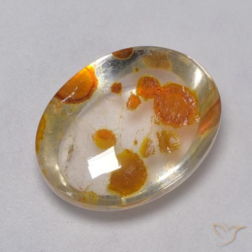 9.08ct 天然 マルチカラー 白鉄鉱のクォーツ, 楕円形, 透明