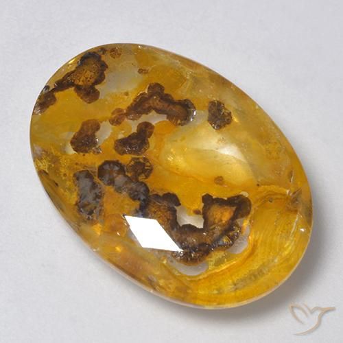 18.71ct 天然 マルチカラー 白鉄鉱のクォーツ, 楕円形, 透明