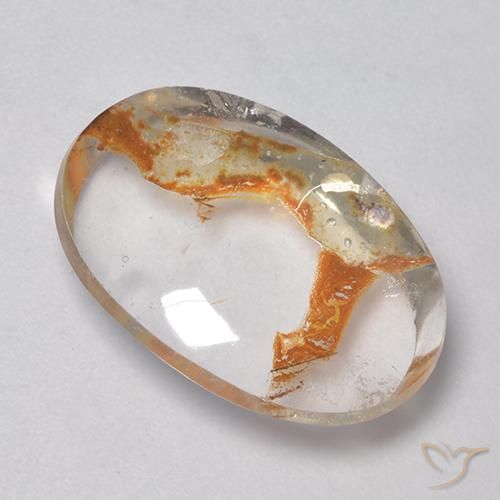 14.87ct 天然 マルチカラー 白鉄鉱のクォーツ, 楕円形, 透明