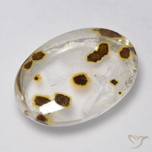 16.93ct 天然 マルチカラー 白鉄鉱のクォーツ, 楕円形, 透明