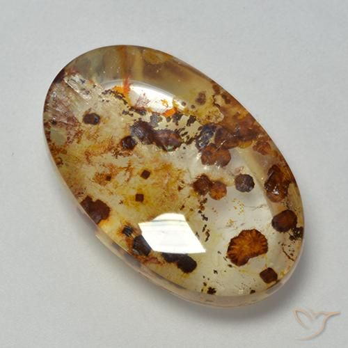 16.40ct 天然 マルチカラー 白鉄鉱のクォーツ, 楕円形, 透明