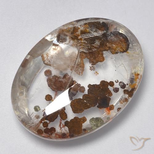 25.77ct 天然 マルチカラー 白鉄鉱のクォーツ, 楕円形, 透明