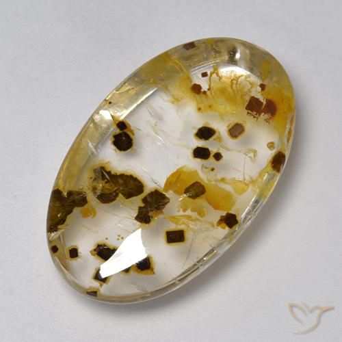 26.59ct 天然 マルチカラー 白鉄鉱のクォーツ, 楕円形, 透明