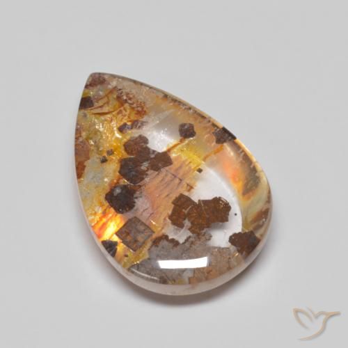 8.32ct 天然 マルチカラー 白鉄鉱のクォーツ, 洋梨の形, 透明