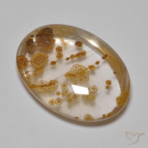 23.29ct 天然 マルチカラー 白鉄鉱のクォーツ, 楕円形, 透明