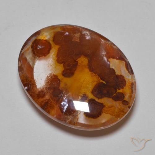 19.21ct 天然 マルチカラー 白鉄鉱のクォーツ, 楕円形, 透明