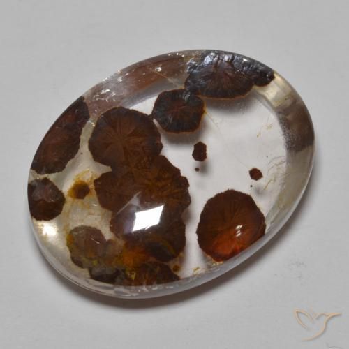 32.37ct 天然 マルチカラー 白鉄鉱のクォーツ, 楕円形, 透明