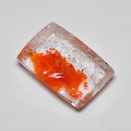 6.46カラットの天然マルチカラー白鉄鉱のクォーツ、バゲット、透明