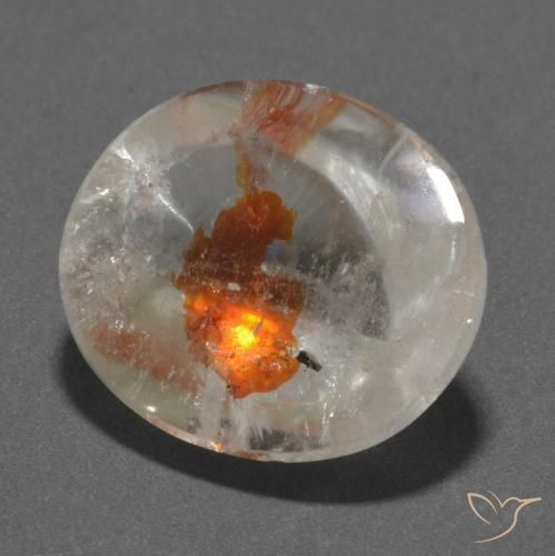 19.66ct 天然 マルチカラー 白鉄鉱のクォーツ, 楕円形, 透明