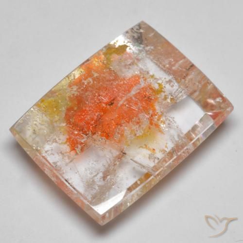 19.23ct 天然 マルチカラー 白鉄鉱のクォーツ, バゲット, 透明
