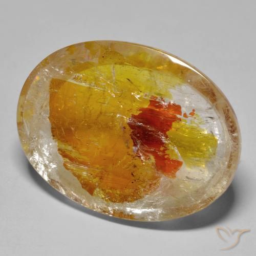 37.40ct 天然 マルチカラー 白鉄鉱のクォーツ, 楕円形, 透明