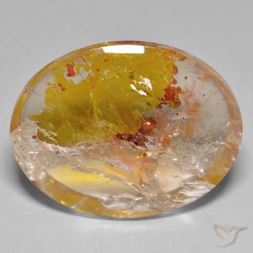44.84ct 天然 マルチカラー 白鉄鉱のクォーツ, 楕円形, 透明
