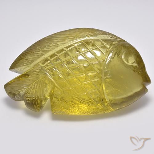 116.65ct 天然 ライトイエロー 石英, ファンシー, 透明