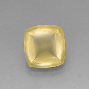8.40カラットの天然レモンクォーツ（13×12.5 mm・透明）
