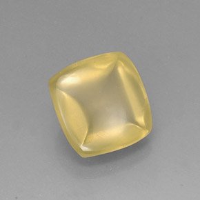 8.40カラットの天然レモンクォーツ（13×12.5 mm・透明）