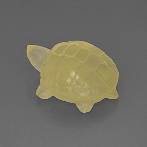 19.94カラットの天然レモンクォーツ（21.6×16 mm・透明）