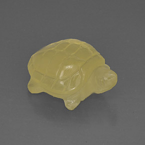 19.94カラットの天然レモンクォーツ（21.6×16 mm・透明）