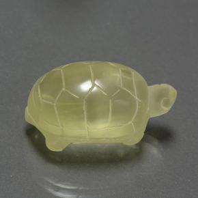 26.38カラットの天然ミディアムイエロークォーツ（23.5×13.5 mm・ファンシーシェイプ）