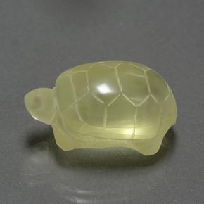 26.38カラットの天然ミディアムイエロークォーツ（23.5×13.5 mm・ファンシーシェイプ）