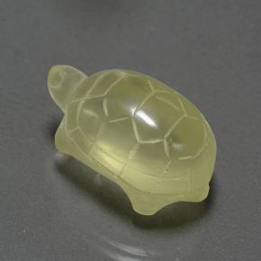 26.38カラットの天然ミディアムイエロークォーツ（23.5×13.5 mm・ファンシーシェイプ）