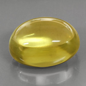 39.75カラットの天然レモンクォーツ（23×17.9 mm・オーバルカット）