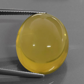 36.73カラットの天然レモンクォーツ（22.7×18.6 mm・オーバルカット）