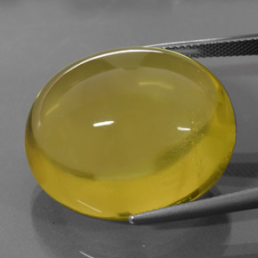 58.96カラットの天然レモンクォーツ（26.4×23.5 mm・オーバルカット）