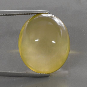 28.90カラットの天然レモンクォーツ（20.9×17.7 mm・透明）