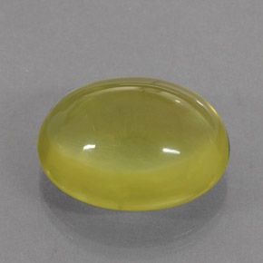 17.12カラットの天然レモンクォーツ（18.7×15.1 mm・透明）