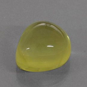 17.87カラットの天然レモンクォーツ（16.7×15.1 mm・洋梨の形）