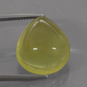 17.87カラットの天然レモンクォーツ（16.7×15.1 mm・洋梨の形）