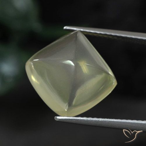 8.59ct 天然 Medium Green  石英, クッション, 透明