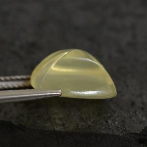8.05カラットの天然薄いイエロークォーツ（12.9×12.7 mm・クッションカット）