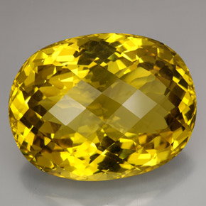 223.80カラットの天然レモンクォーツ（45×35.1 mm・オーバルカット）