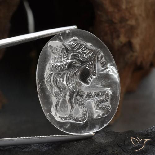 27.24ct 天然 クリアホワイト 石英, ファンシー, 透明