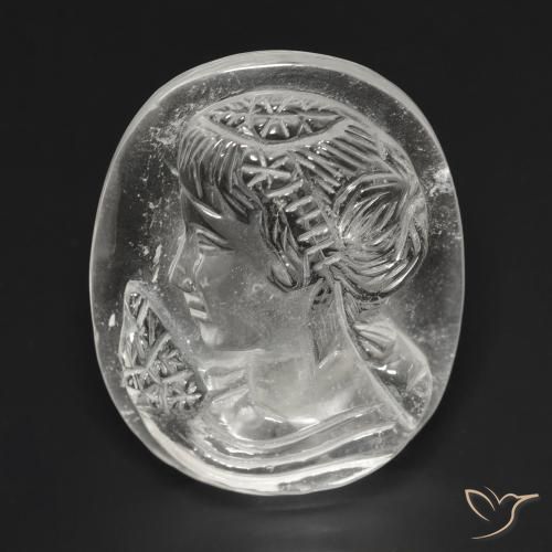 35.80ct 天然 クリアホワイト 石英, ファンシー, 透明