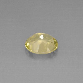 3.29カラットの天然レモンクォーツ（10.9×9.1 mm・オーバルカット）
