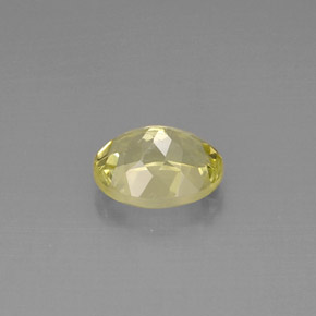3.86カラットの天然レモンクォーツ（11.3×9.1 mm・オーバルカット）