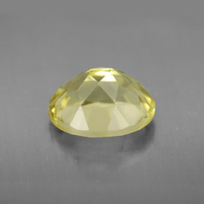 3.55カラットの天然レモンクォーツ（11.1×9.1 mm・オーバルカット）