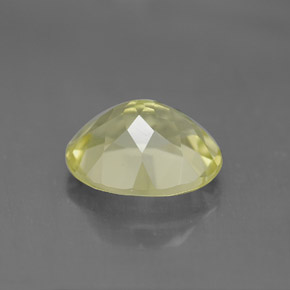 3.29カラットの天然レモンクォーツ（11×9.1 mm・オーバルカット）