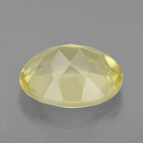 3.37カラットの天然レモンクォーツ（11.1×9.2 mm・オーバルカット）