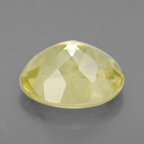 3.52カラットの天然レモンクォーツ（11.1×9.1 mm・オーバルカット）
