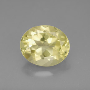 3.45カラットの天然レモンクォーツ（11×9.1 mm・オーバルカット）