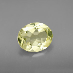 2.91カラットの天然レモンクォーツ（11×9.1 mm・オーバルカット）
