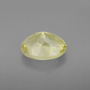 3.47カラットの天然レモンクォーツ（11.2×8.8 mm・オーバルカット）