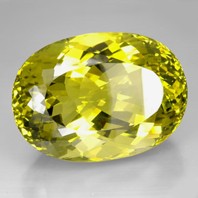 604.50カラットの天然レモンクォーツ（62.3×44.8 mm・オーバルカット）