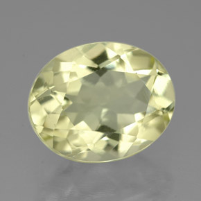 3.66カラットの天然レモンクォーツ（11.2×9.1 mm・オーバルカット）